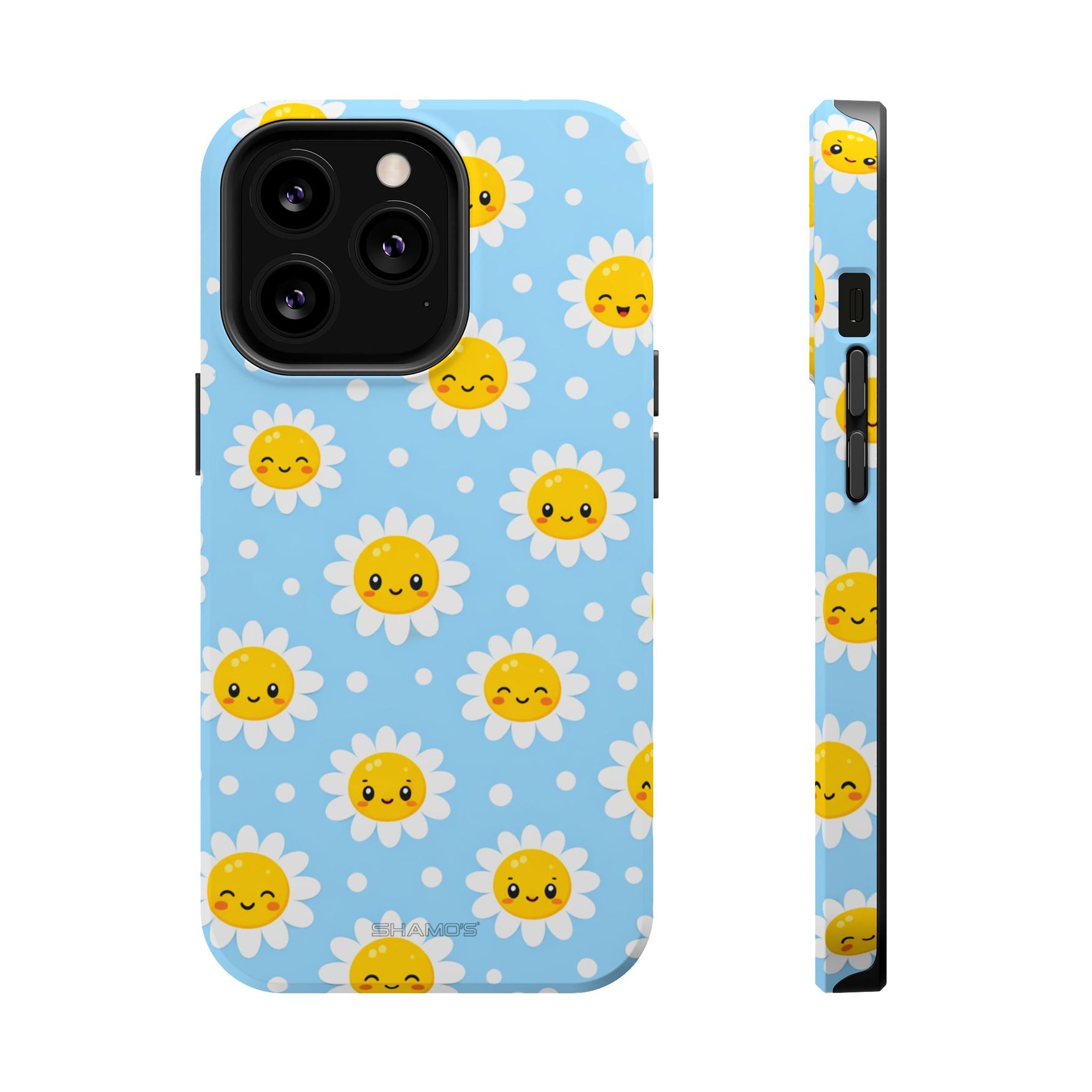 Sunny Daisy MagSafe Compatible Magnetic Phone Case — Impact-Resistant Cover
