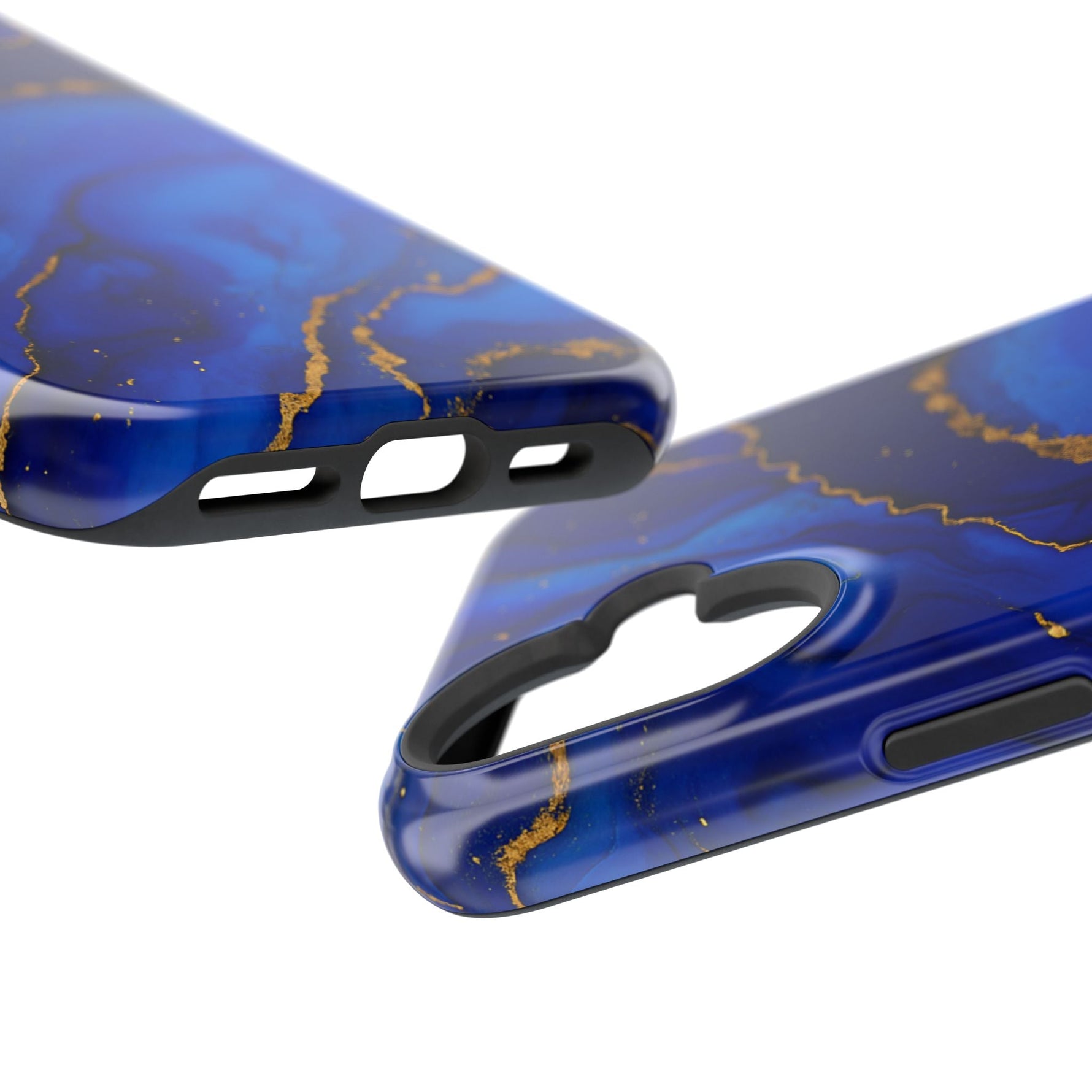 Blue Gold Marble Phone Case  Shamo's