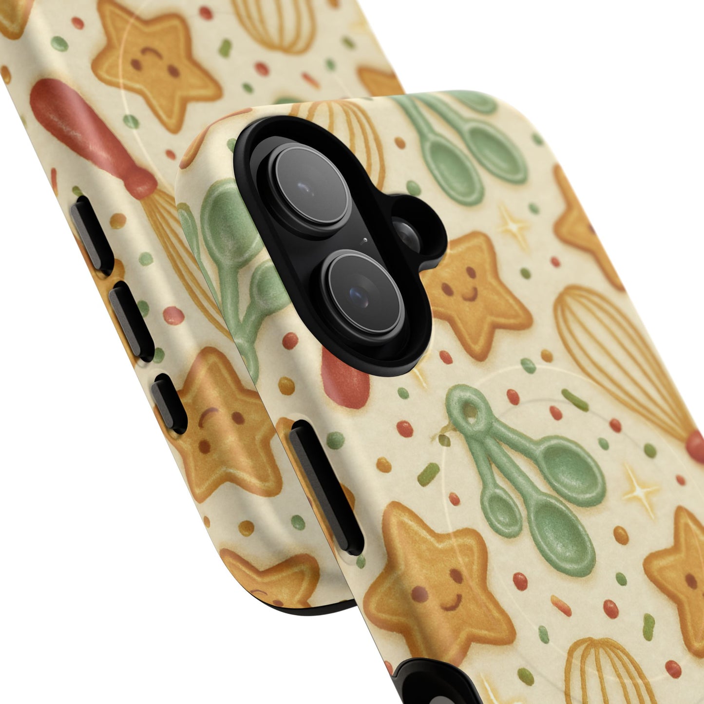 Baking Holiday iPhone Case — Cute Whisk & Cookie Pattern | compatible with MagSafe