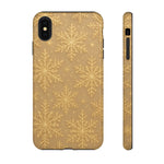 Golden Snowflake Holiday iPhone Case - Shamo's