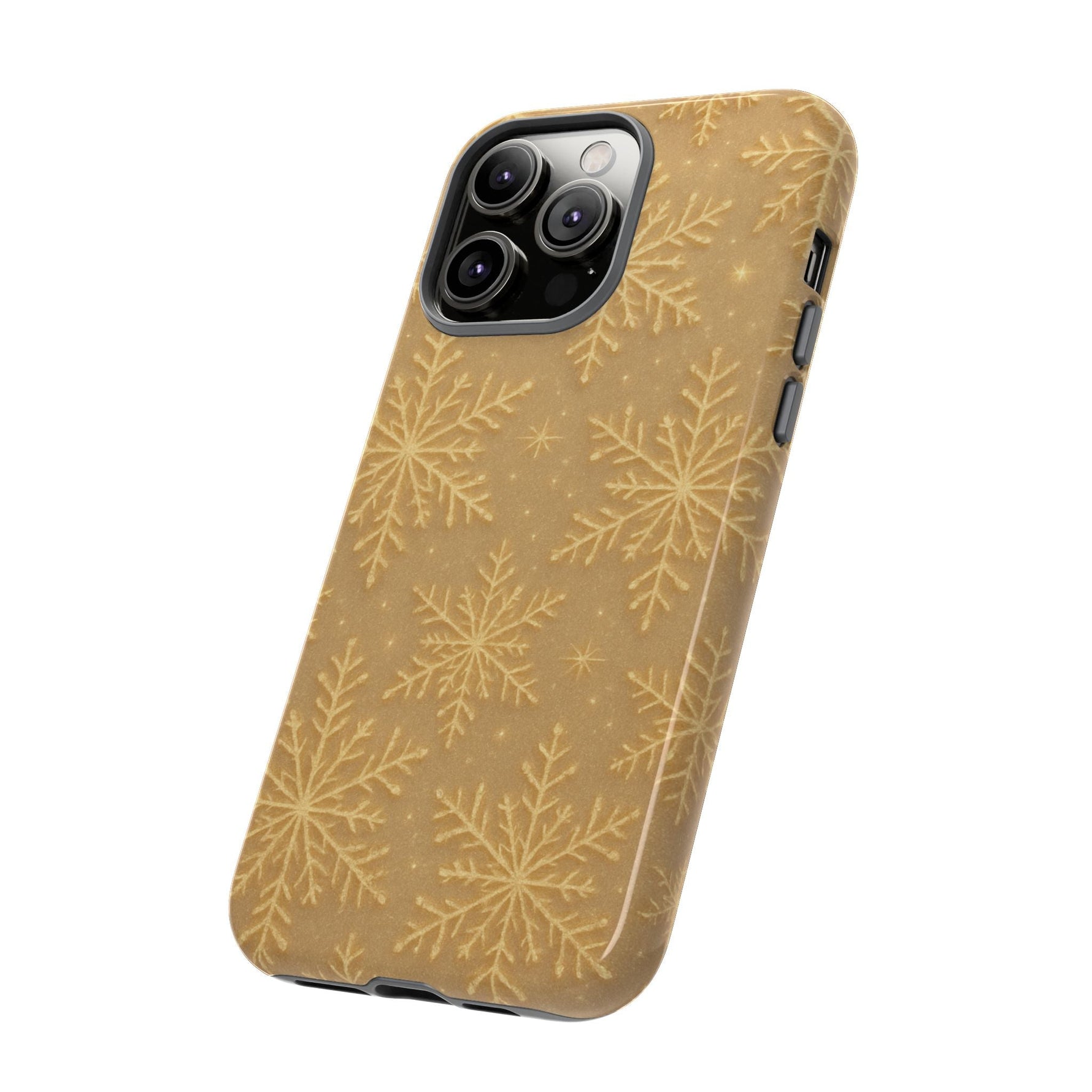 Golden Snowflake Holiday iPhone Case  Shamo's