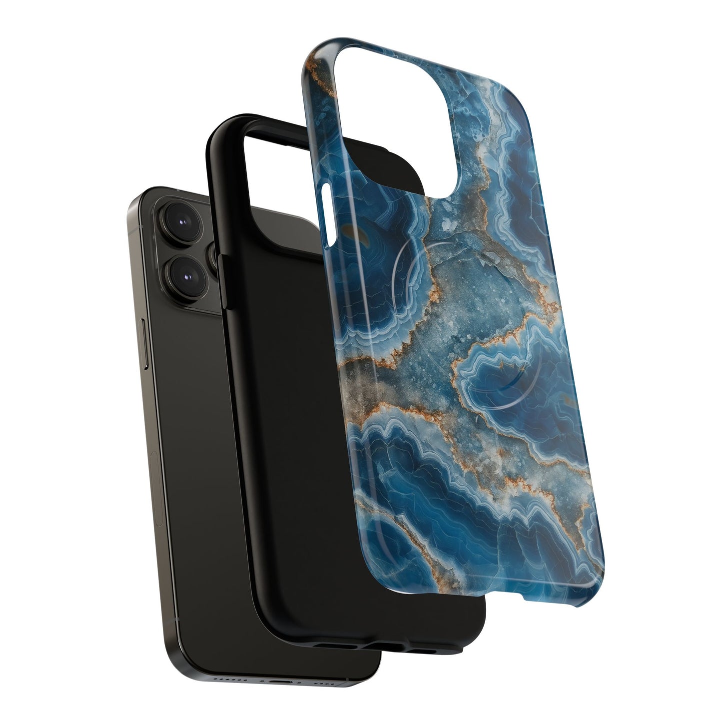 Blue Agate Marble iPhone Case —with MagSafe