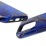 Blue Gold Marble Phone Case  Shamo's