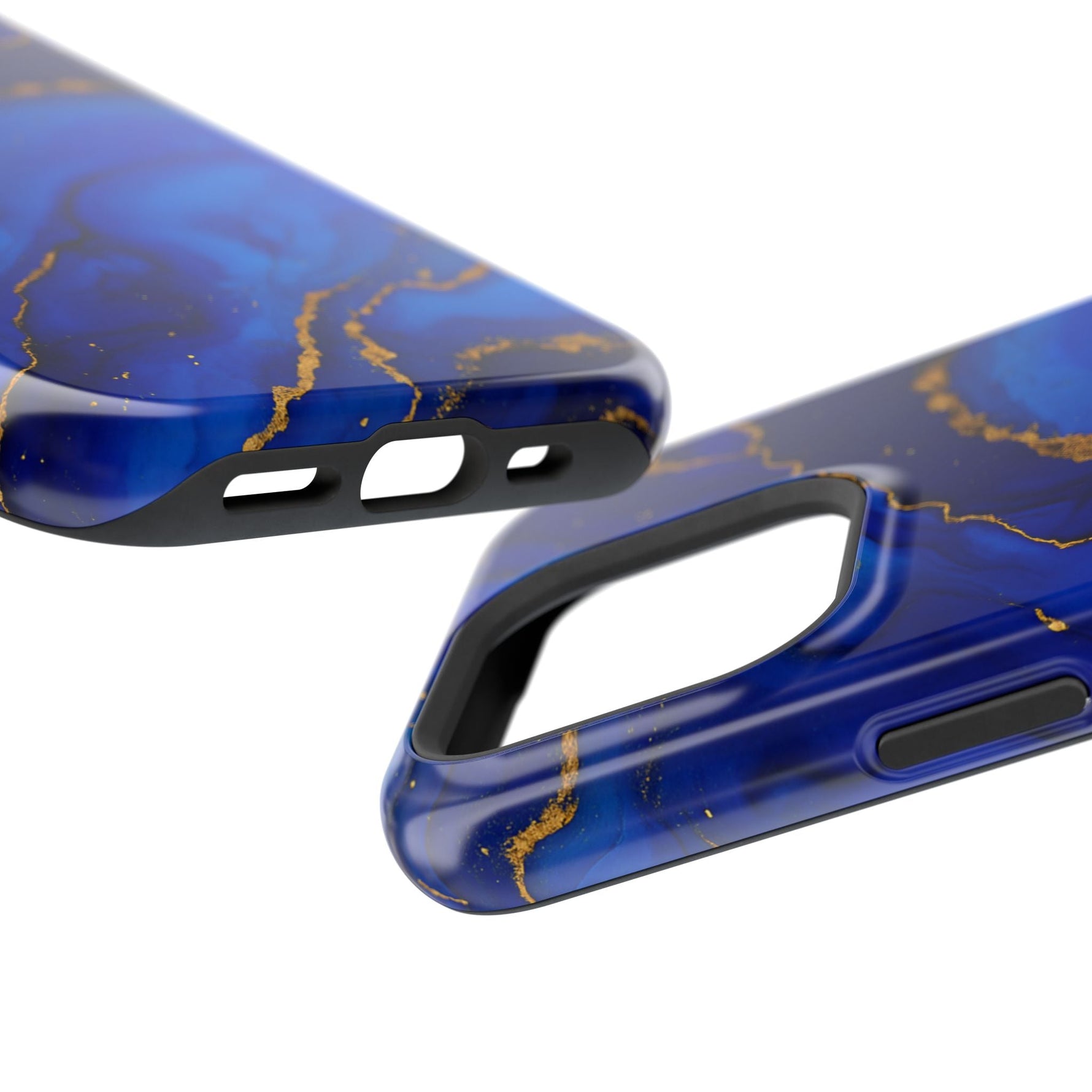 Blue Gold Marble Phone Case  Shamo's