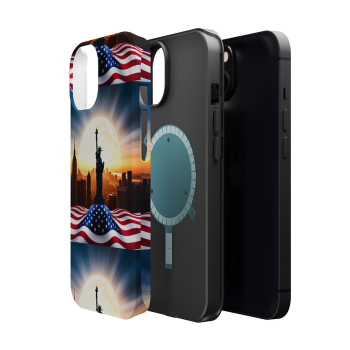 MagSafe American Flag Tough Phone Case: Show Your Patriotism in Style