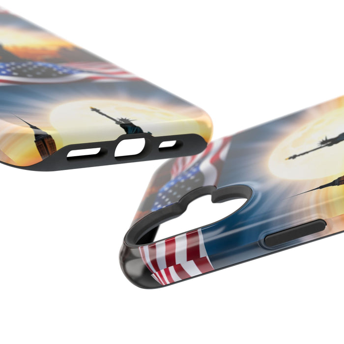 MagSafe American Flag Tough Phone Case: Show Your Patriotism in Style