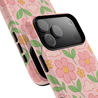 Floral Tough MagSafe Magnetic Phone Case - Stylish Protection for Your Device