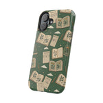 Botanical Journal Pattern iPhone Case | MagSafe Compatible Impact-Resistant Protective Cover