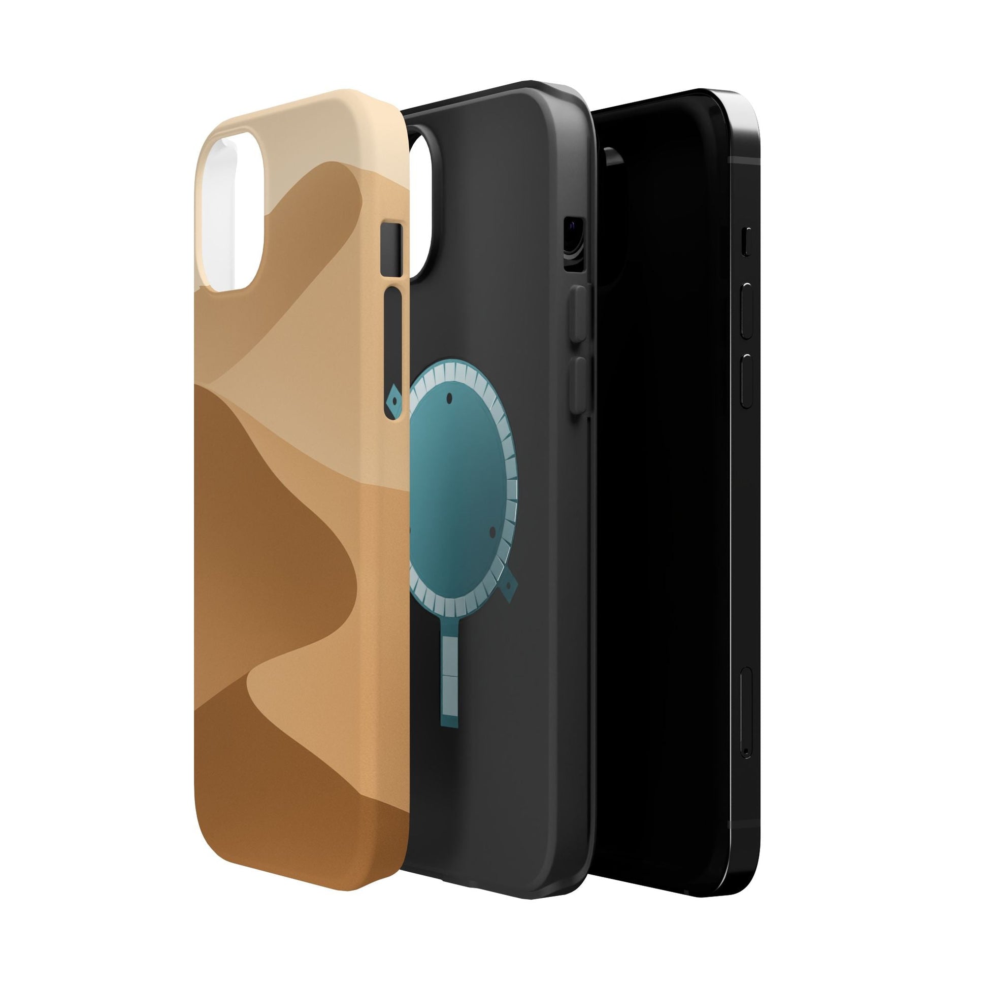 Neutral Desert Wave Design iPhone Case | MagSafe  Shamo's