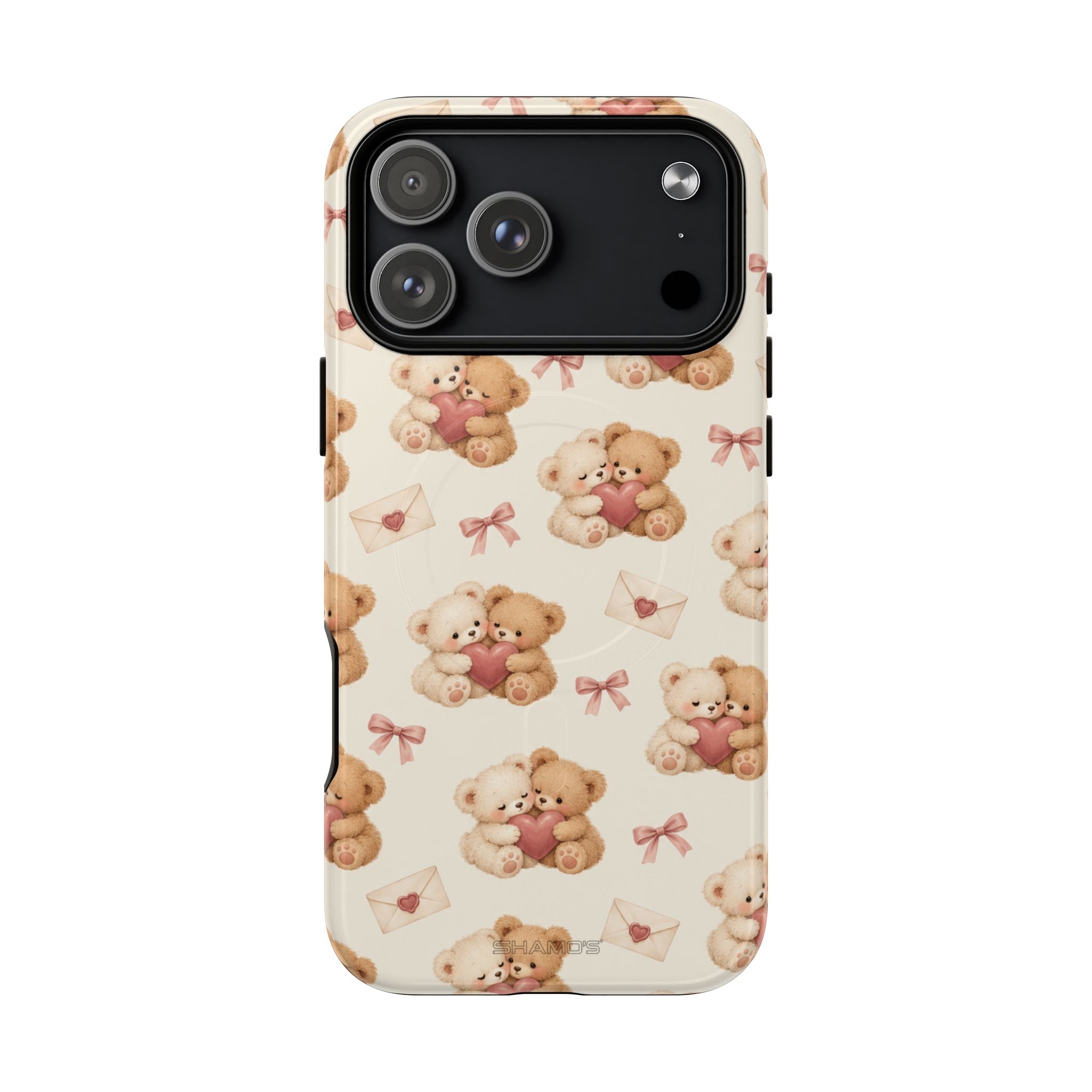 Telefoonhoesje met MagSafe met teddybeer verliefd