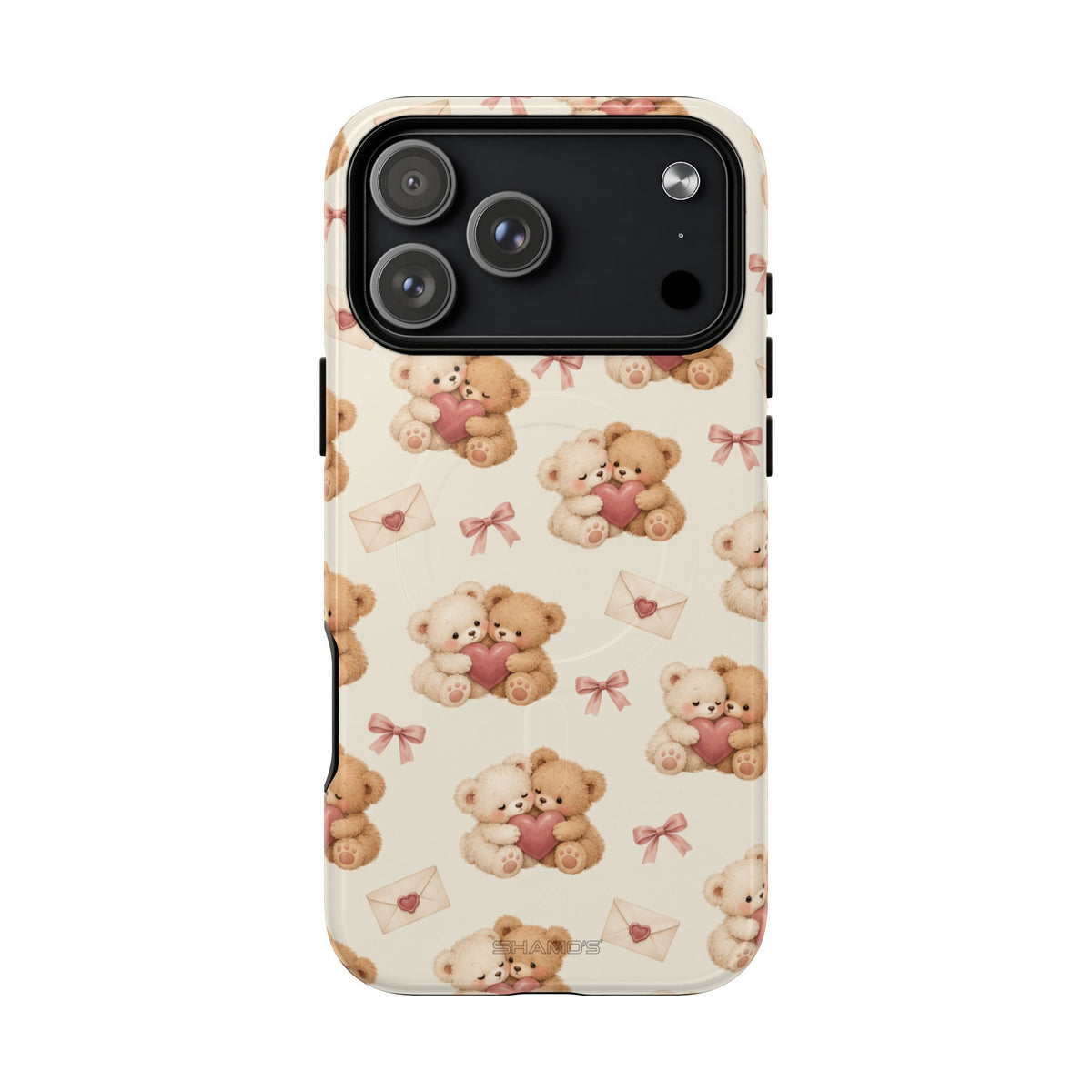 Telefoonhoesje met MagSafe met teddybeer verliefd