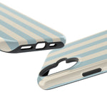 Blue Strips Pattern iPhone Case Compatible with MagSafe - Shamo's