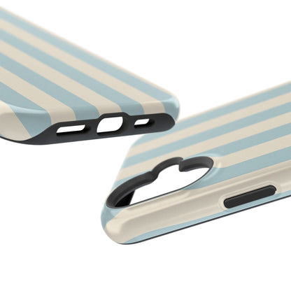 Blue Strips Pattern iPhone Case Compatible with MagSafe