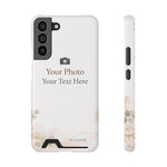 Personalizable Card-Holder Custom Phone Case | Add Your Own Photo and Text - Samsung Galaxy S22 Plus / Matte / With gift packaging - Shamo's
