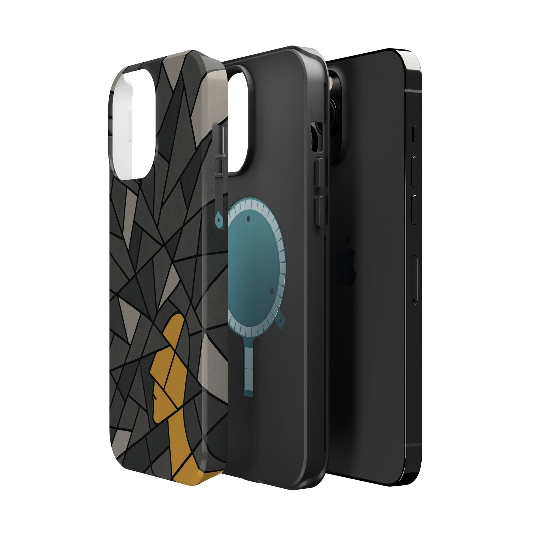 “Rebuilding Myself” Abstract iPhone Case — Magnetic MagSafe Impact-Resistant  Shamo's