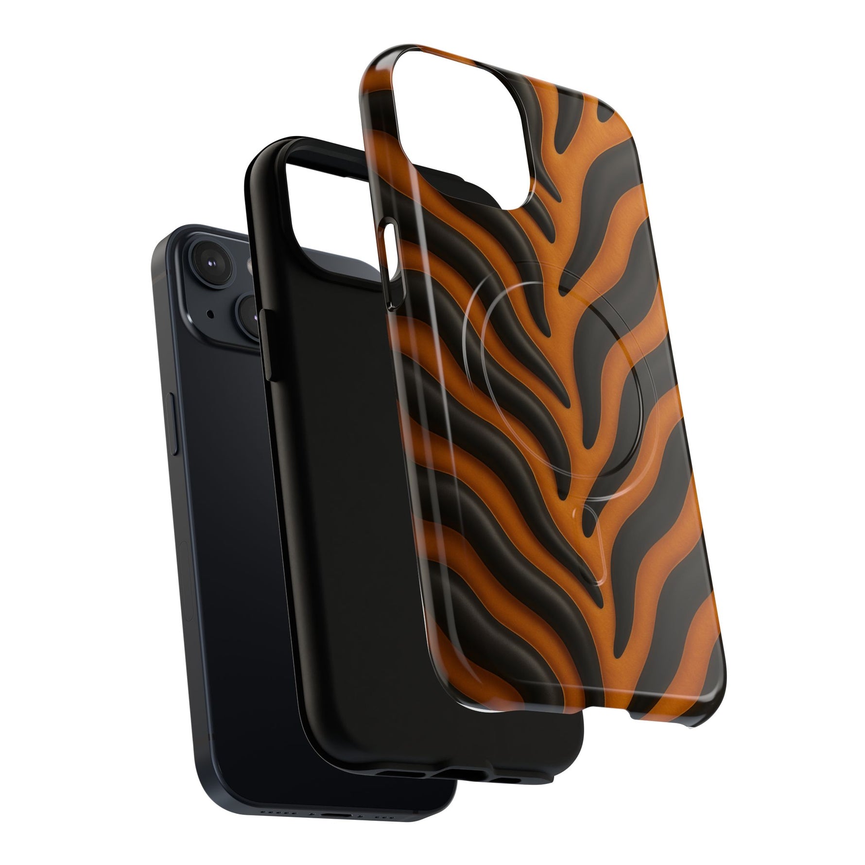 Fierce Tiger Striped iPhone Case - Works with MagSafe - Shamo's