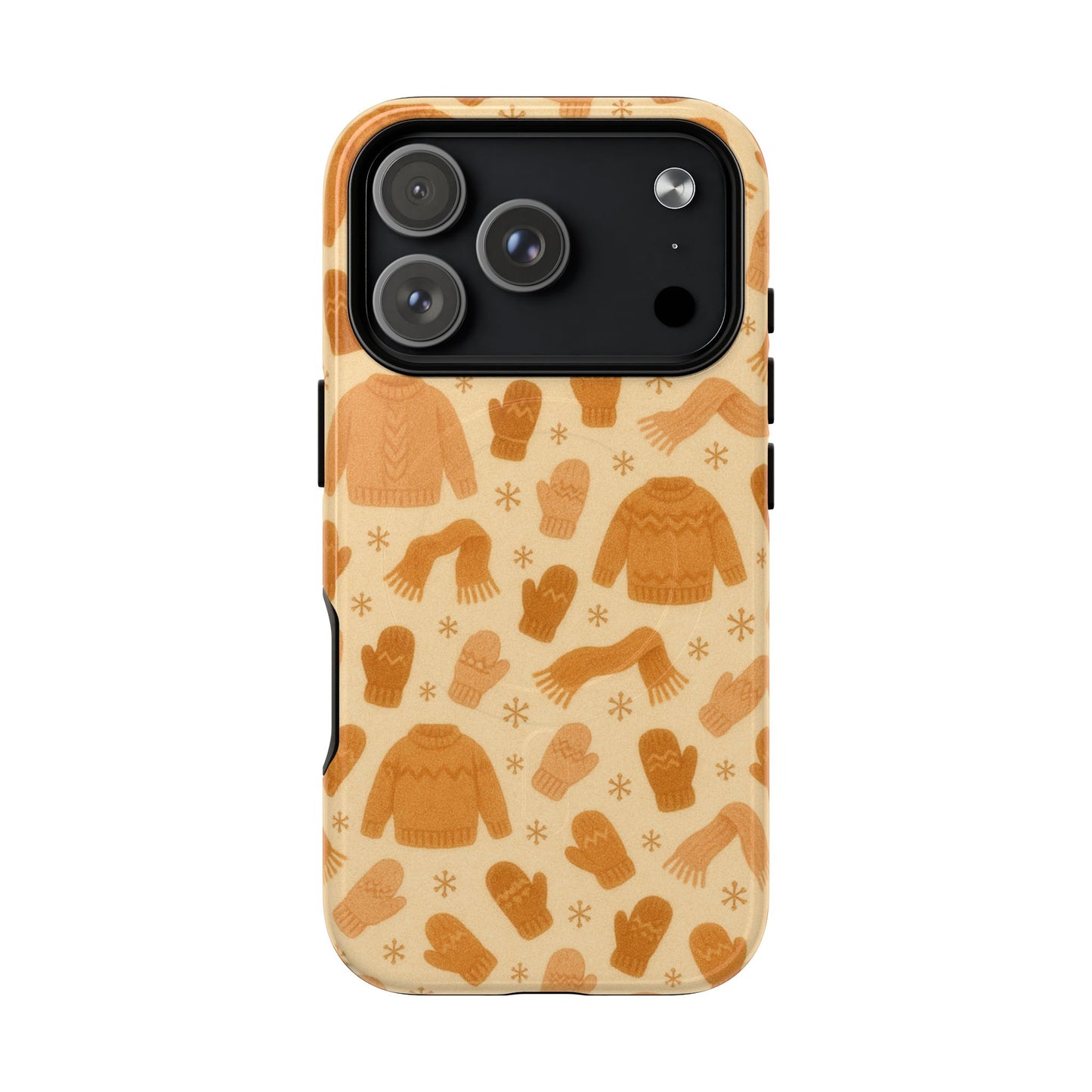 Cozy Winter Sweaters Holidays iPhone Case — Warm Knit Pattern with MagSafe - Shamo's
