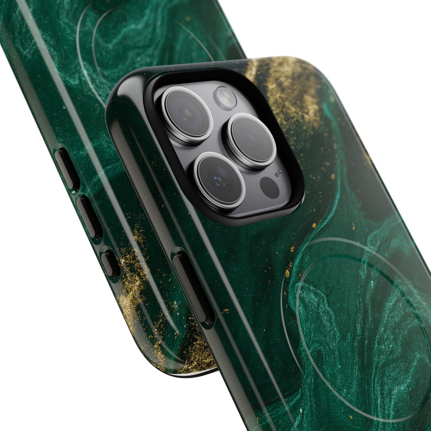 Emerald Marble with Gold Veins iPhone Case | with MagSafe  Shamo's