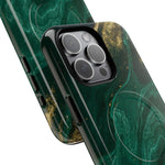 Emerald Marble with Gold Veins iPhone Case | with MagSafe  Shamo's