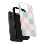 Pastel Checkerboard Pattern iPhone Cases - MagSafe - Shamo's