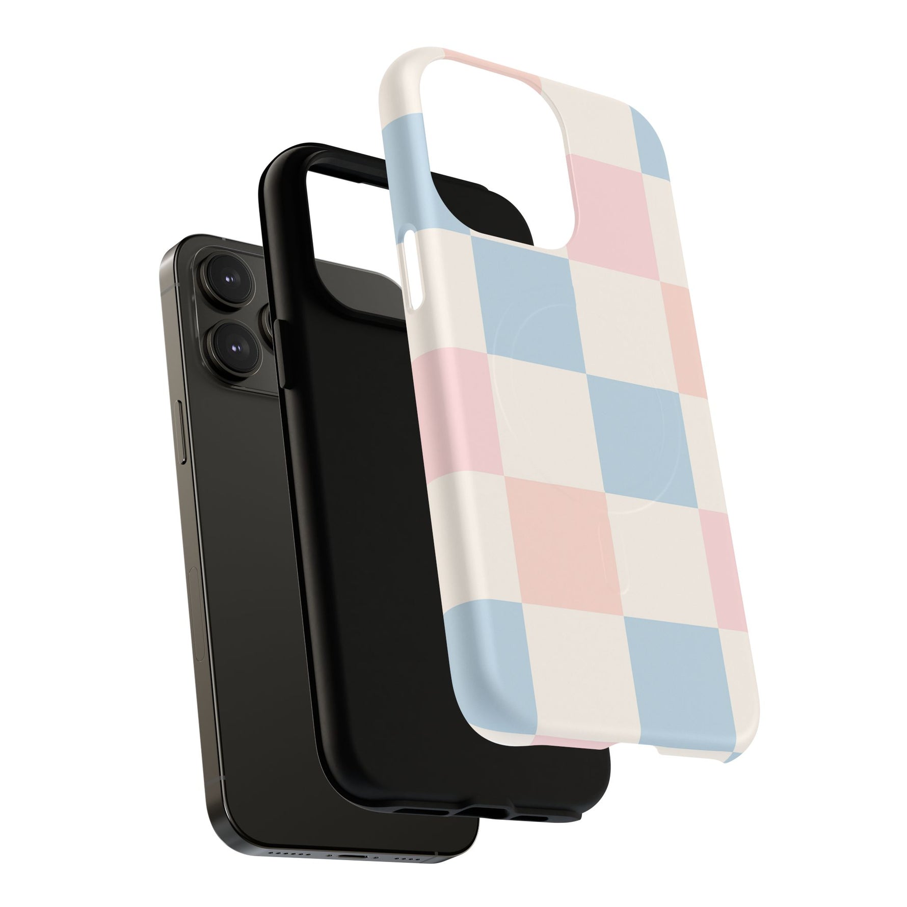 Pastel Checkerboard Pattern iPhone Cases - MagSafe - Shamo's