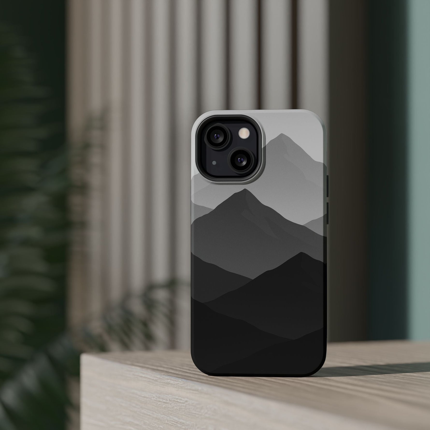 Monochrome Mountain Design iPhone Case | MagSafe  Shamo's