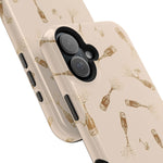 Champagne Bubbles Impact-Resistant Phone Case | MagSafe