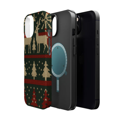 Holiday Reindeer Knit iPhone Case | compatible with MagSafe