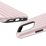 Stoßfeste Handyhülle mit pinkfarbenen Streifen | MagSafe