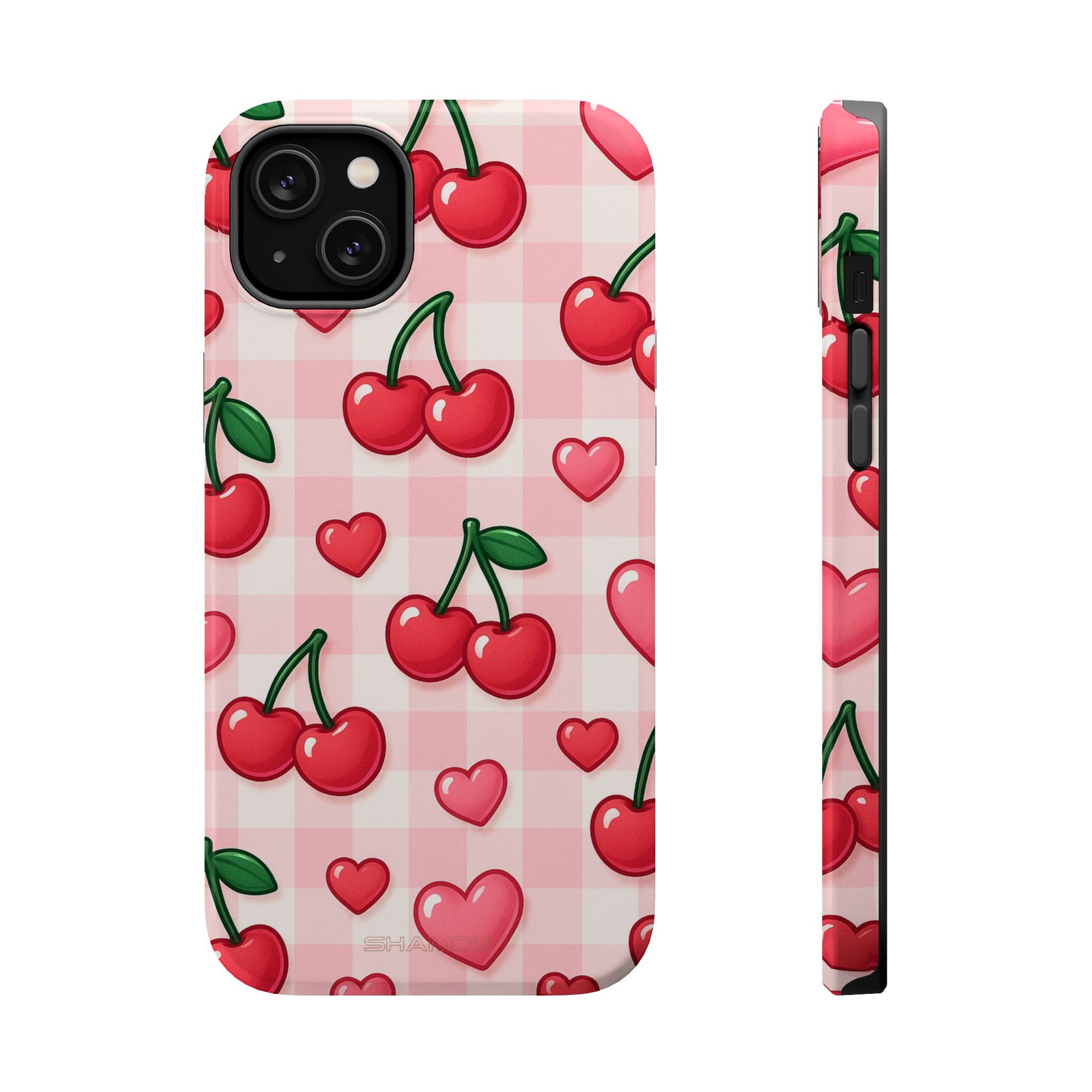 Y2K Cherries & Hearts iPhone Case | MagSafe