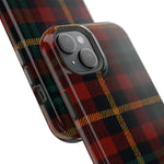 Plaid Impact-Resistant iPhone Case — Red Green Tartan Holiday Theme with MagSafe  Shamo's