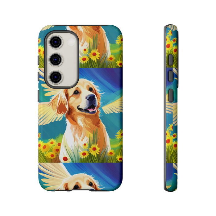 Tough Cases Golden Retriever with Wings Phone case
