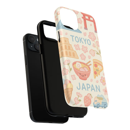 Tokyo Travel iPhone Case - Cute Japan Design | MagSafe