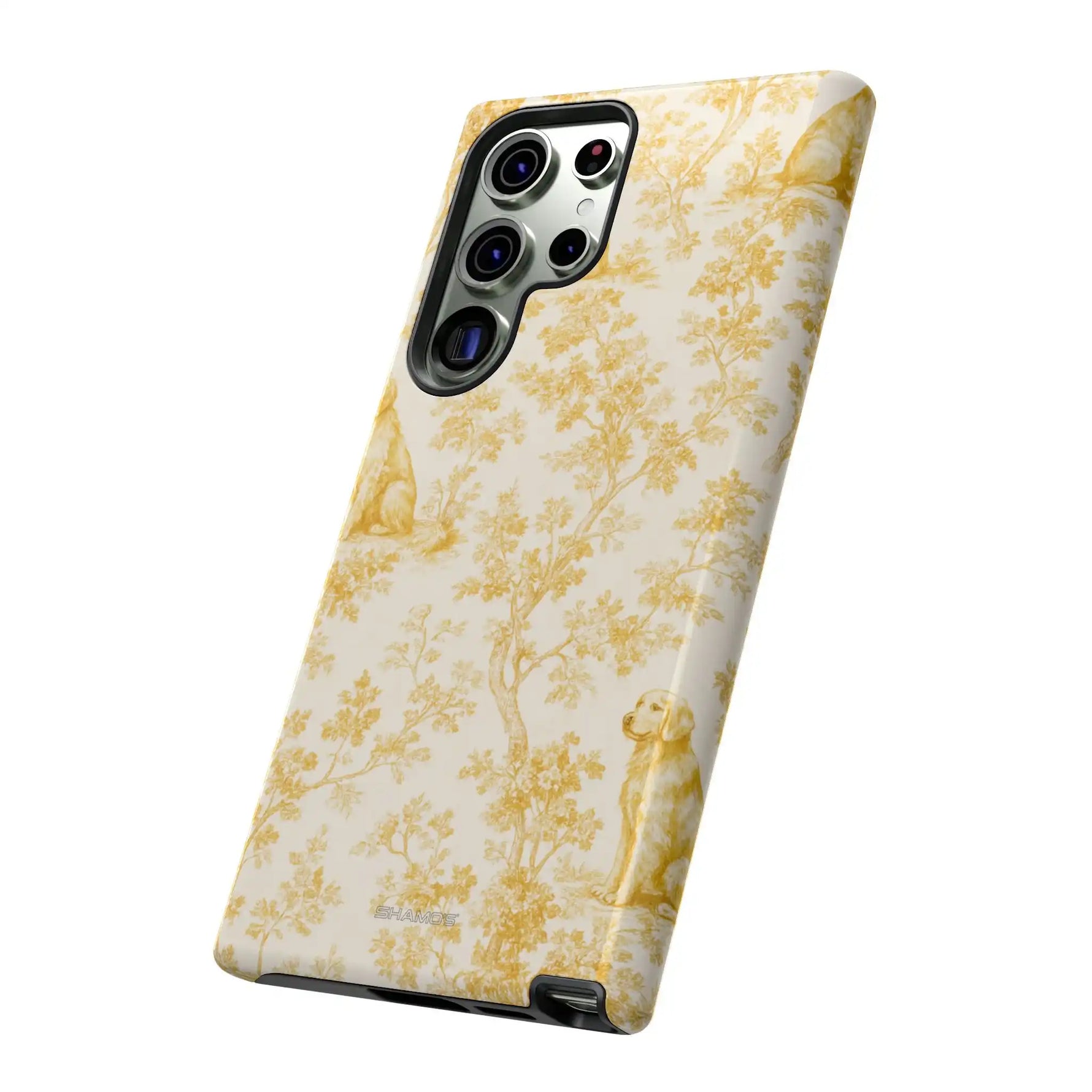 Golden Retriever Pattern Phone Case — Impact Resistant Tough Cases