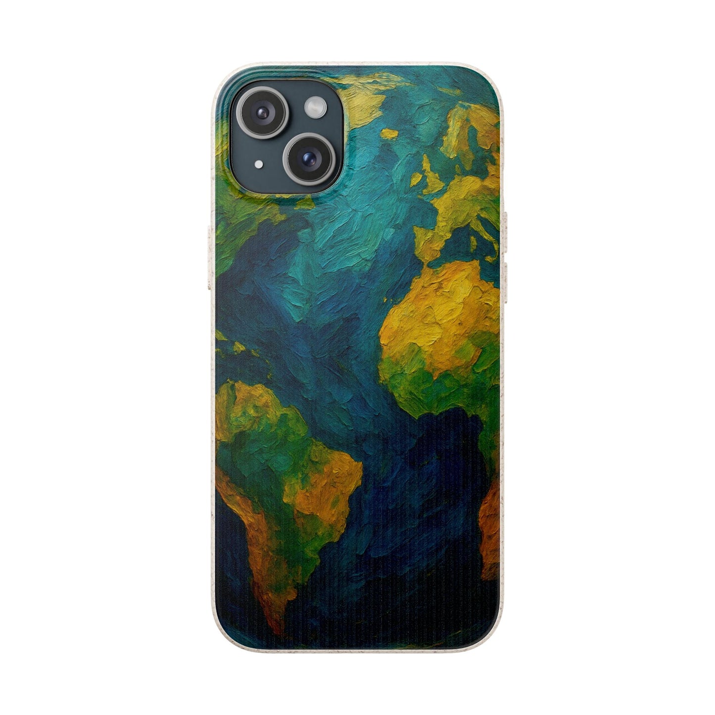 Biodegradable Phone Case — Earth Illustration Eco-Friendly Case  Shamo's iPhone 15 Plus