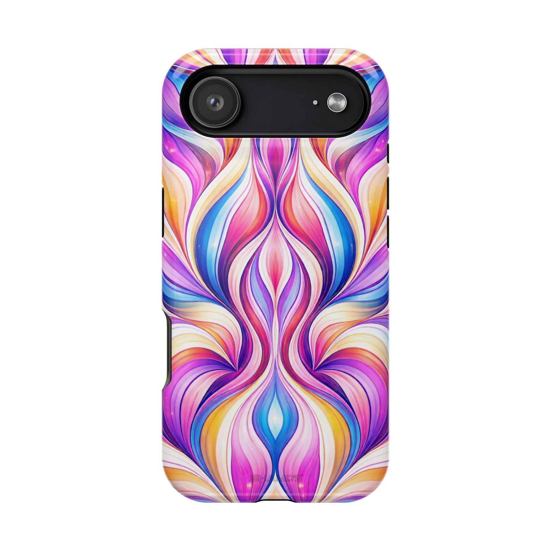 Colorful Abstract Swirl Magnetic Impact iPhone Case | MagSafe