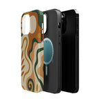 Abstract Earth-Tone Impact iPhone Case — MagSafe  Shamo's