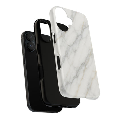 Classic White Marble iPhone Case with MagSafe