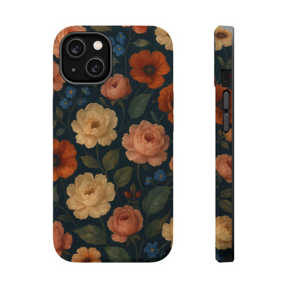 Floral Vintage Rose Magnetic Impact iPhone Case with MagSafe  Shamo's iPhone 14 / Matte