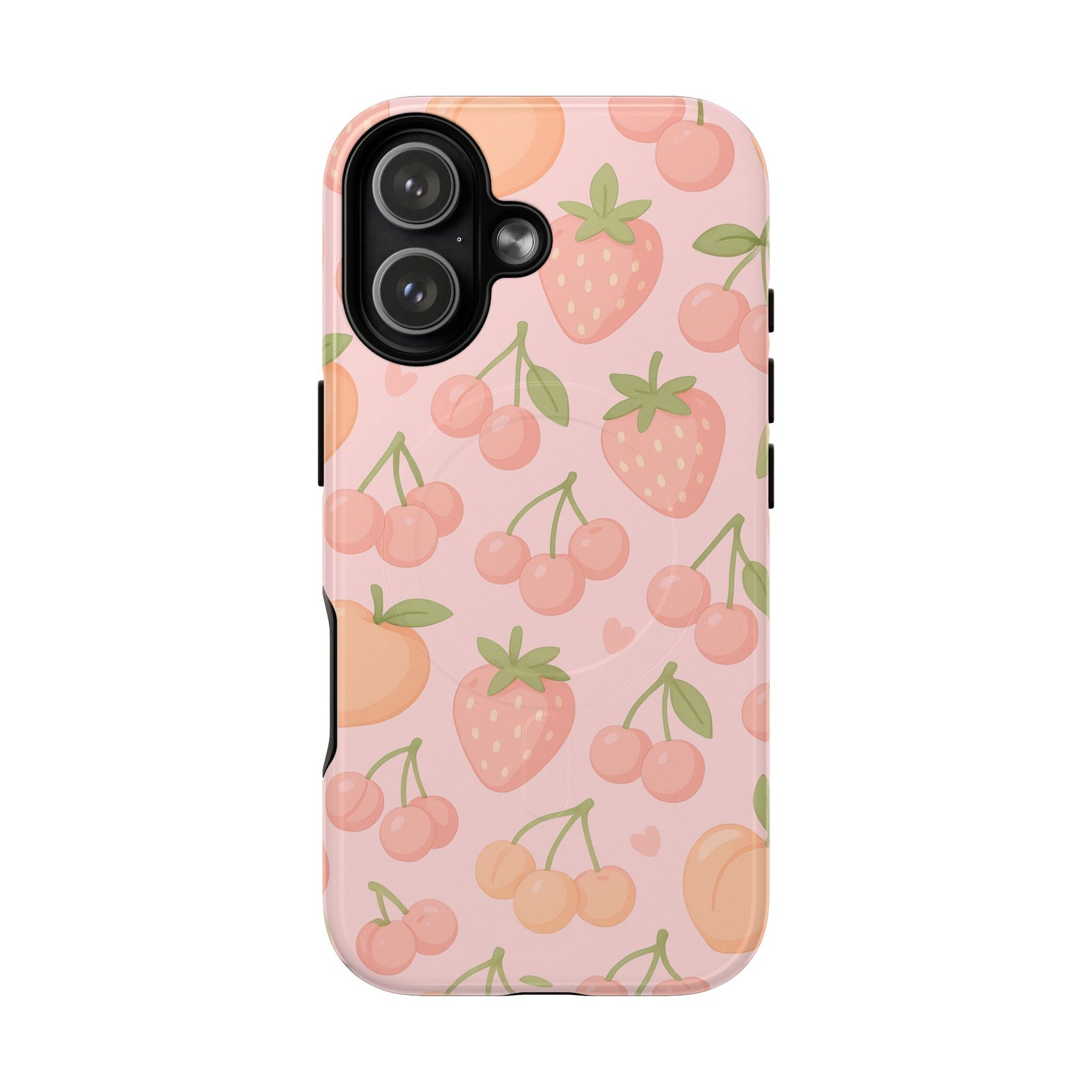 Cute Fruits iPhone Case - Colorful Cherry & Strawberry Design | MagSafe - Shamo's