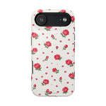 Rose Pattern Impact-Resistant iPhone Case | MagSafe