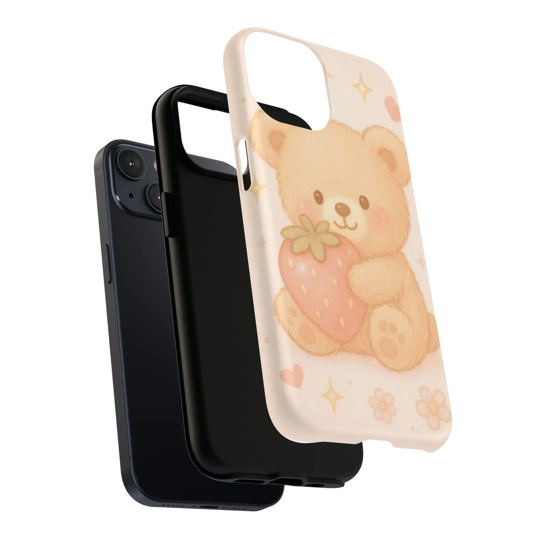 Strawberry Teddy iPhone Case with MagSafe  Shamo's