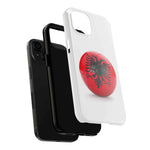 Tough Phone Cases with Albanian soccer flag
