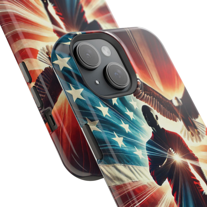 Magnetic Tough Phone Case with MagSafe Compatibility - Proud American Design Edition