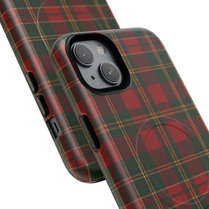 Plaid Holiday iPhone Case — Red & Green Tartan (MagSafe compatible)