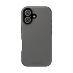 Charcoal Ink Black Solid Color Impact-Resistant iPhone Case | Slim Shockproof Magsafe-Compatible
