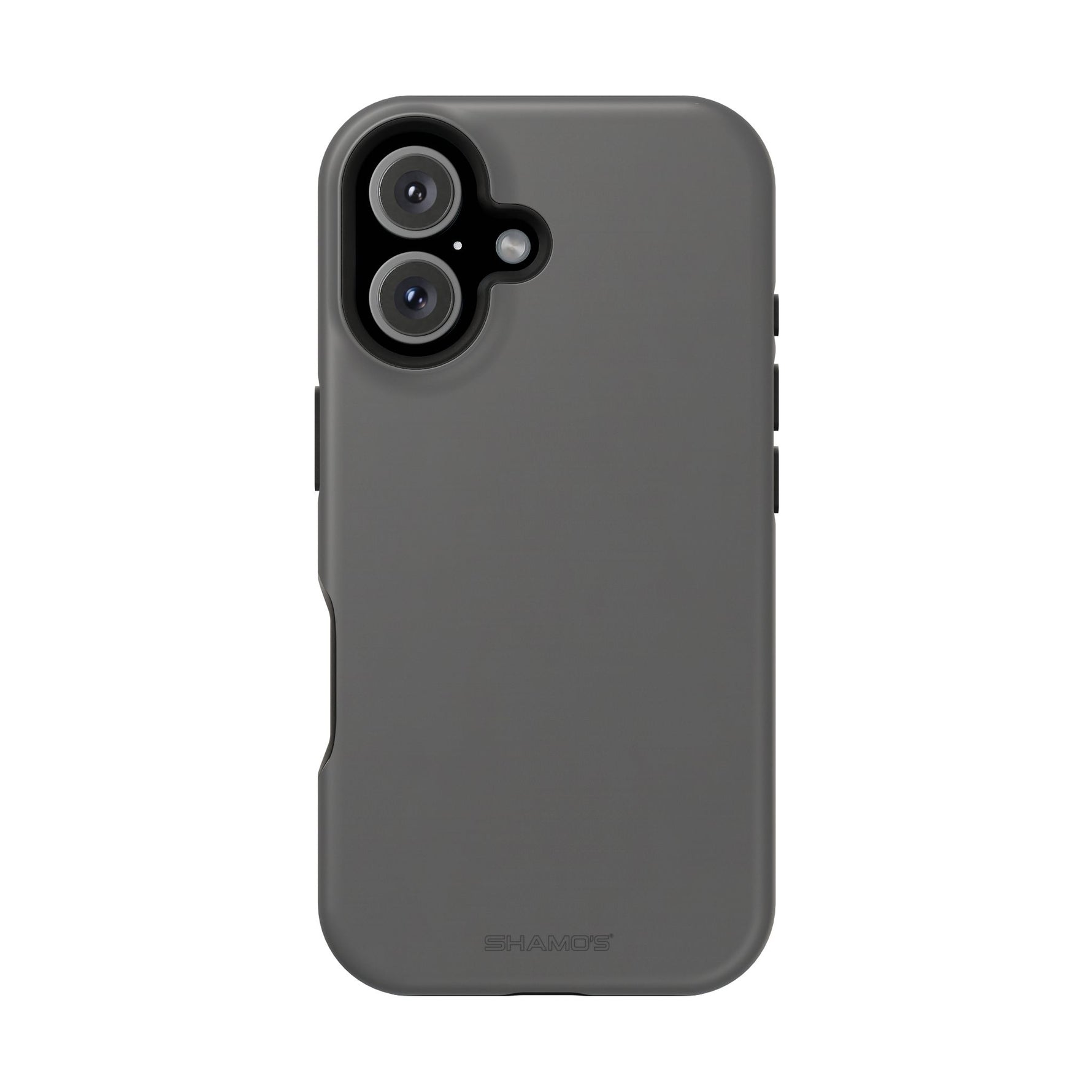 Charcoal Ink Black Solid Color Impact-Resistant iPhone Case | Slim Shockproof Magsafe-Compatible