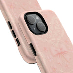 Balletcore Pink Floral Lace iPhone Case with Bow | Works with MagSafe - Shamo's