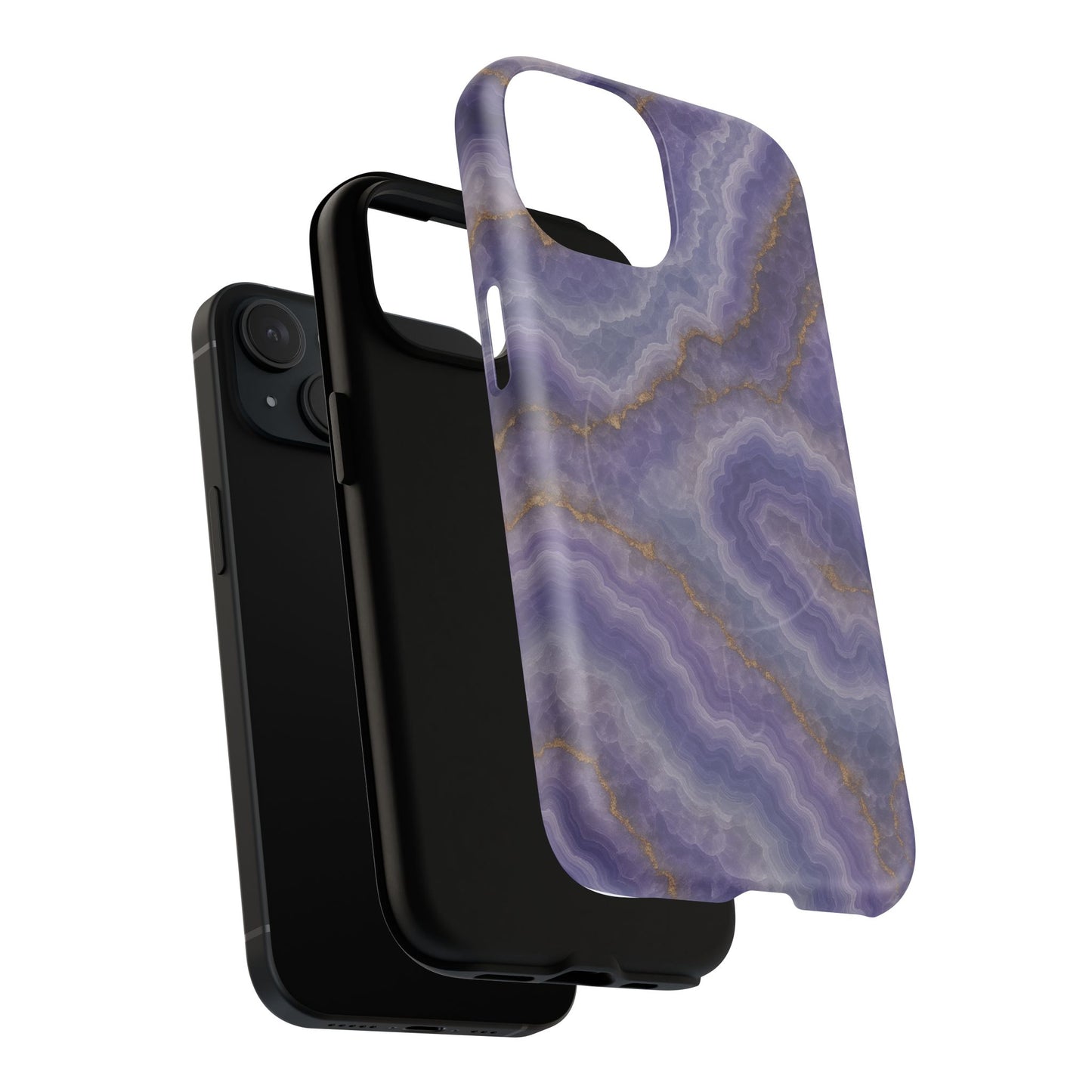 Purple Agate Marble iPhone Case with MagSafe - Shamo's