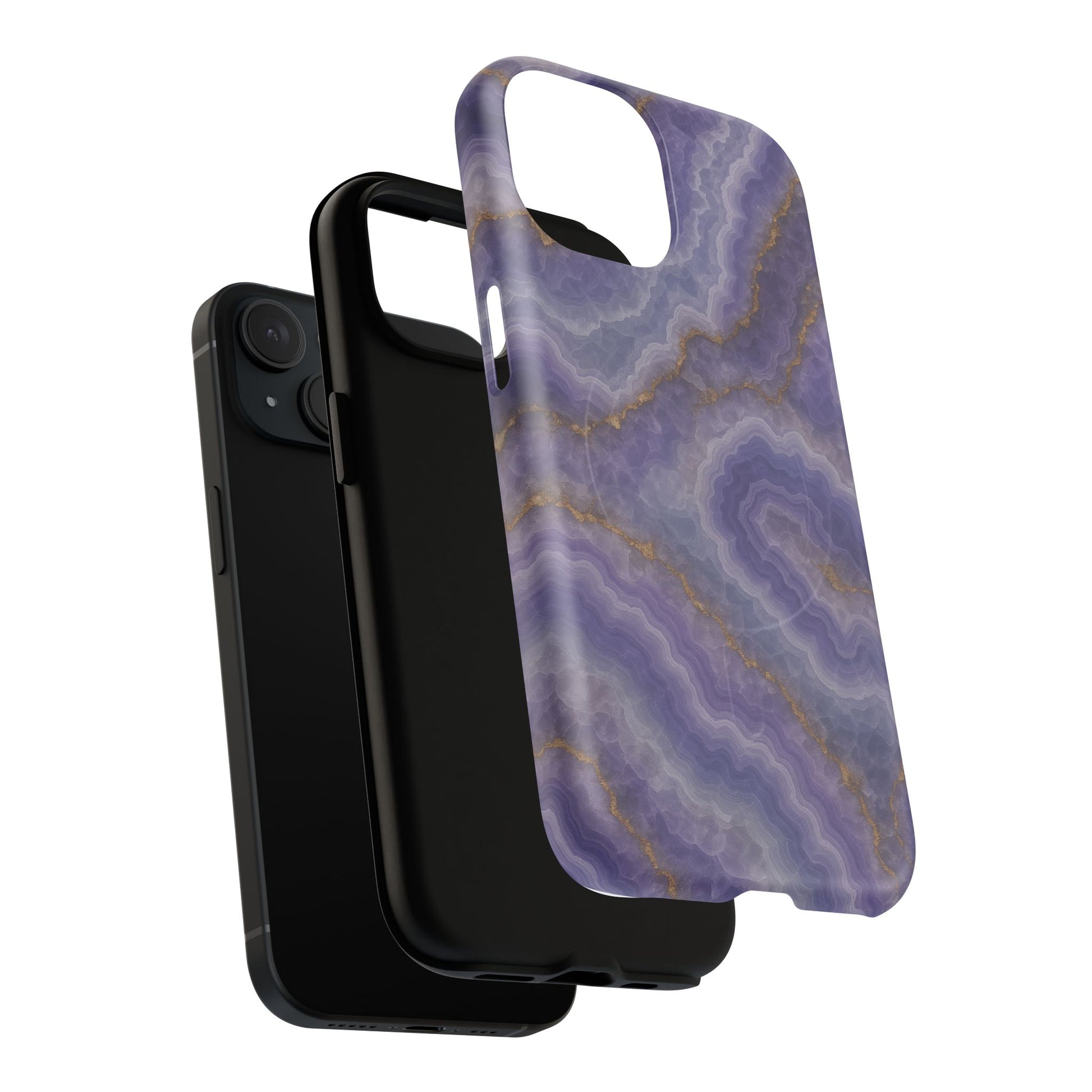 Purple Agate Marble iPhone Case with MagSafe - Shamo's